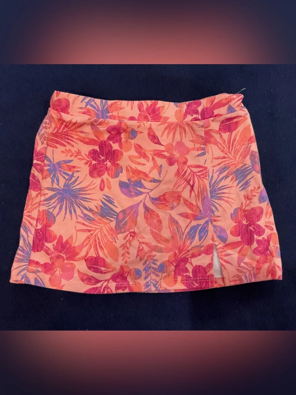 OshKosh B'gosh Girls Floral Skort with Built-In Shorts Size 7 NWT